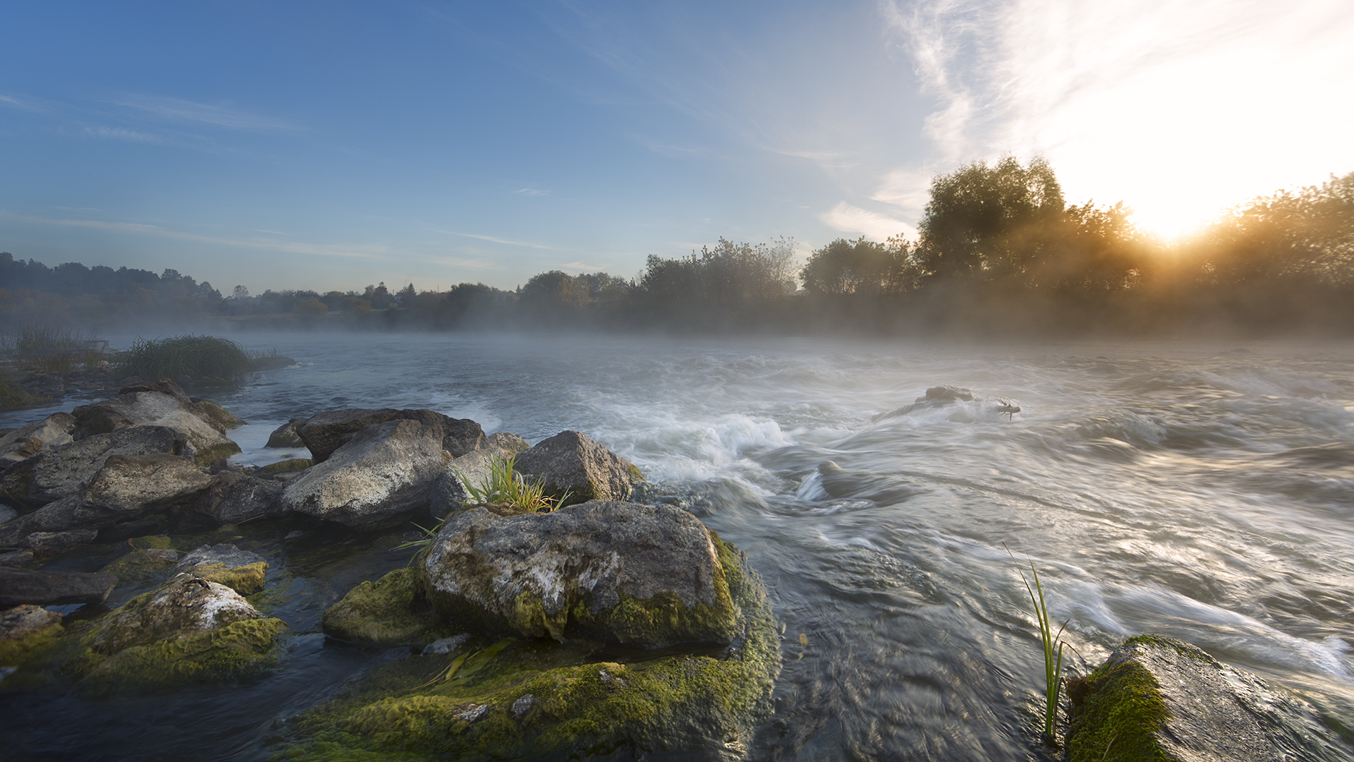 Morgen am Fluss