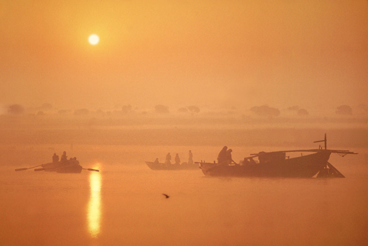 Morgen am Ganges