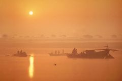 Morgen am Ganges