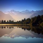 Morgen am Lake Matheson Neuseeland