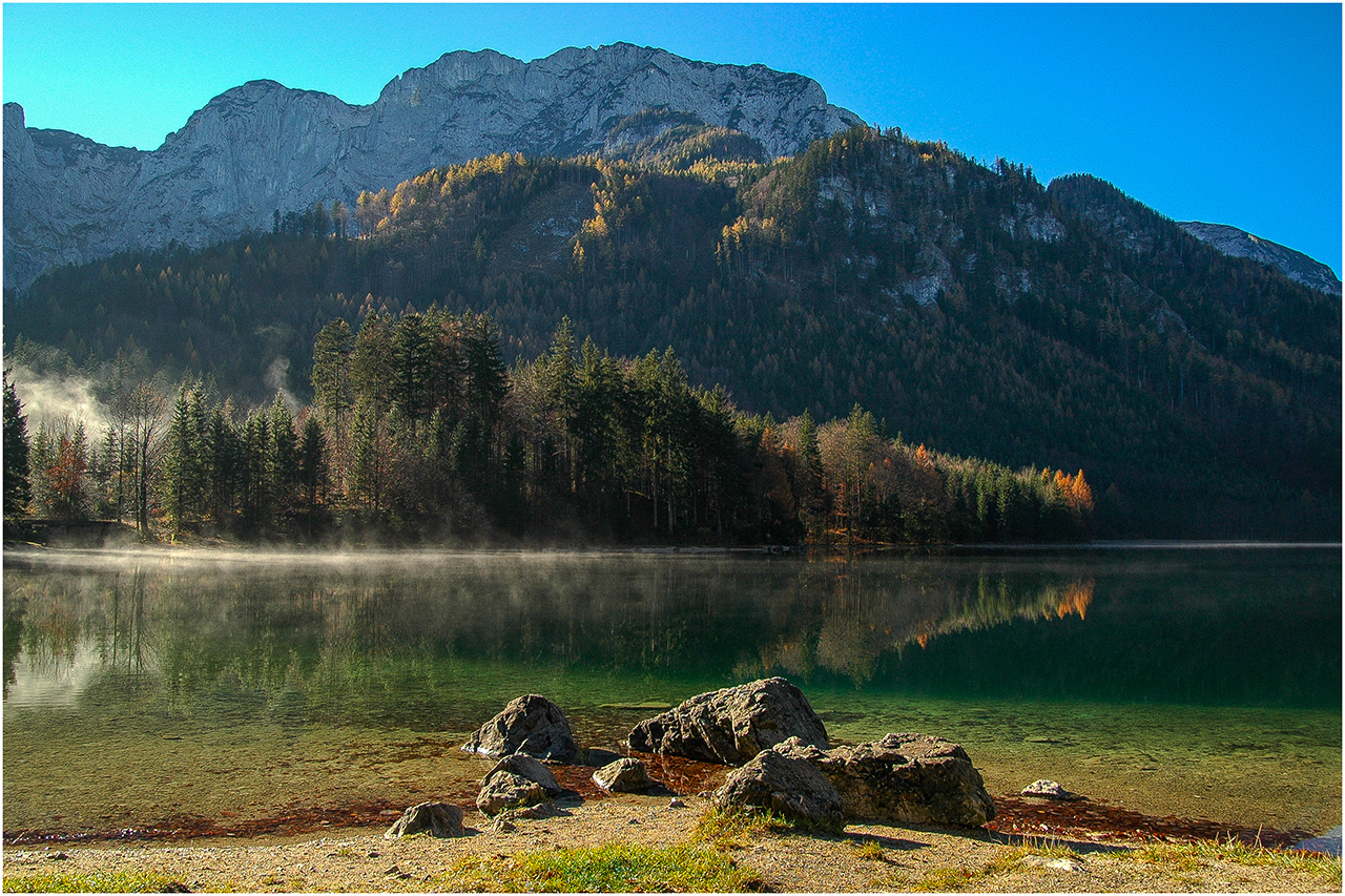 Morgen am Langbathsee