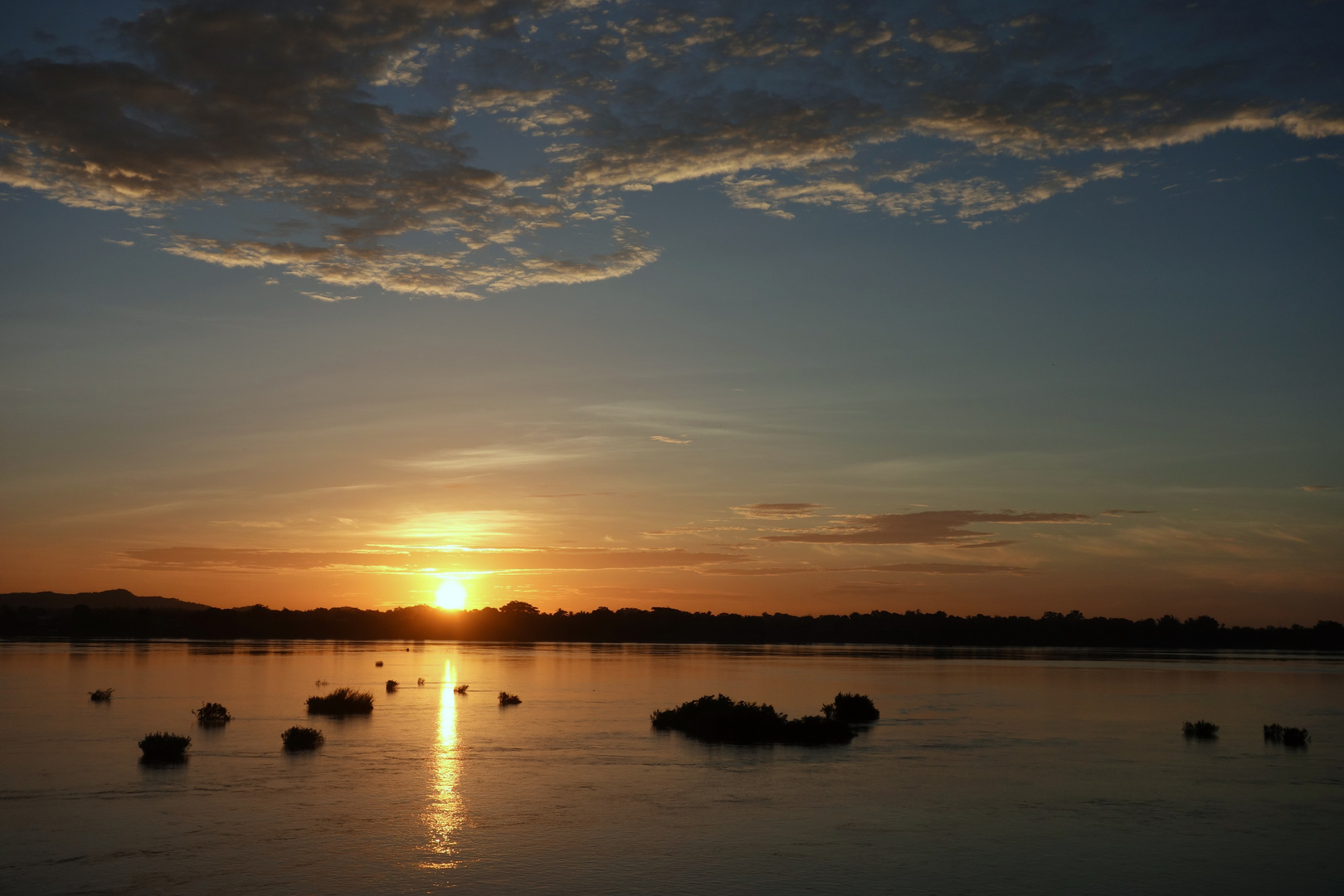 Morgen am Mekong