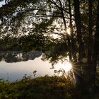 Morgen am Wolnysee / See an den Funktürmen