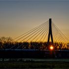 Morgen an der Elbauenbrücke