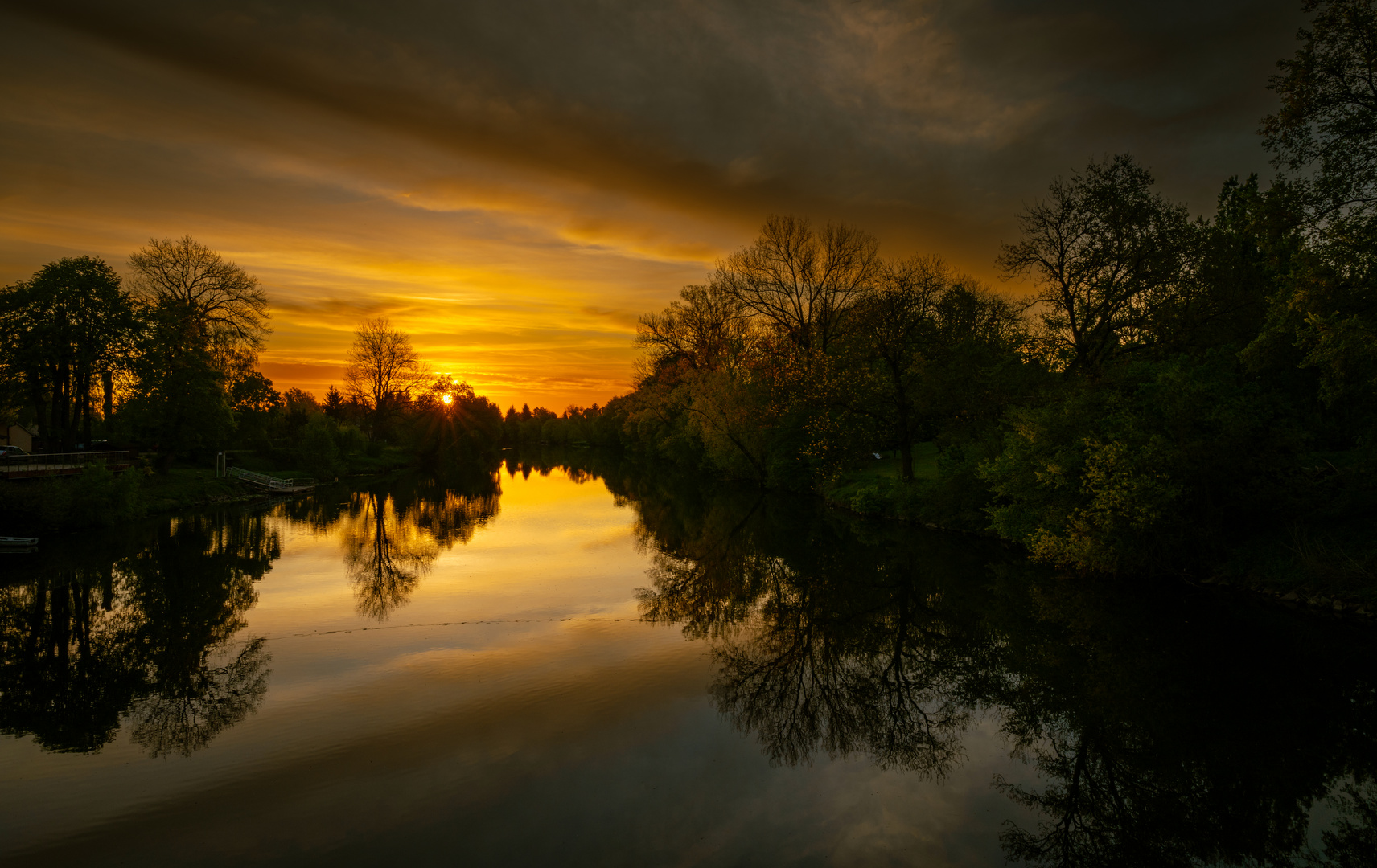 Morgen an der Elbe