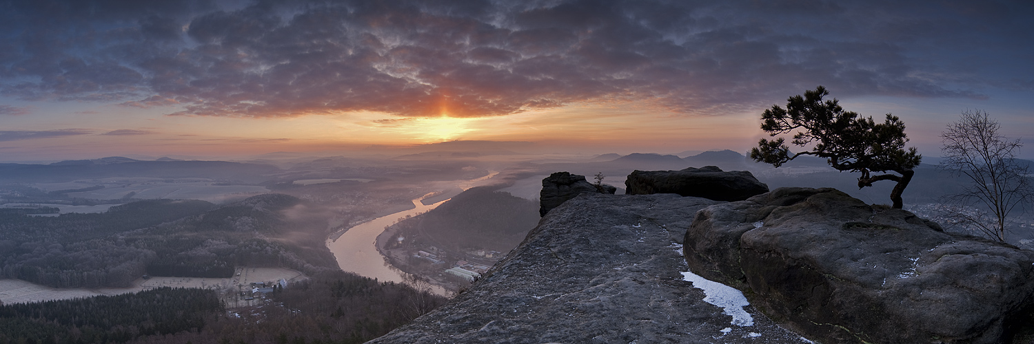 Morgen auf dem Lilienstein