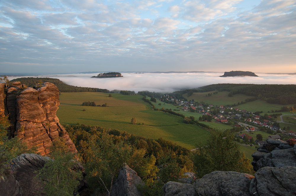 Morgen auf dem Pfaffenstein