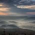 Morgen auf dem Schneeberg in Böhmen