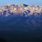 Morgen Blick zu den Fleimstaler Alpen