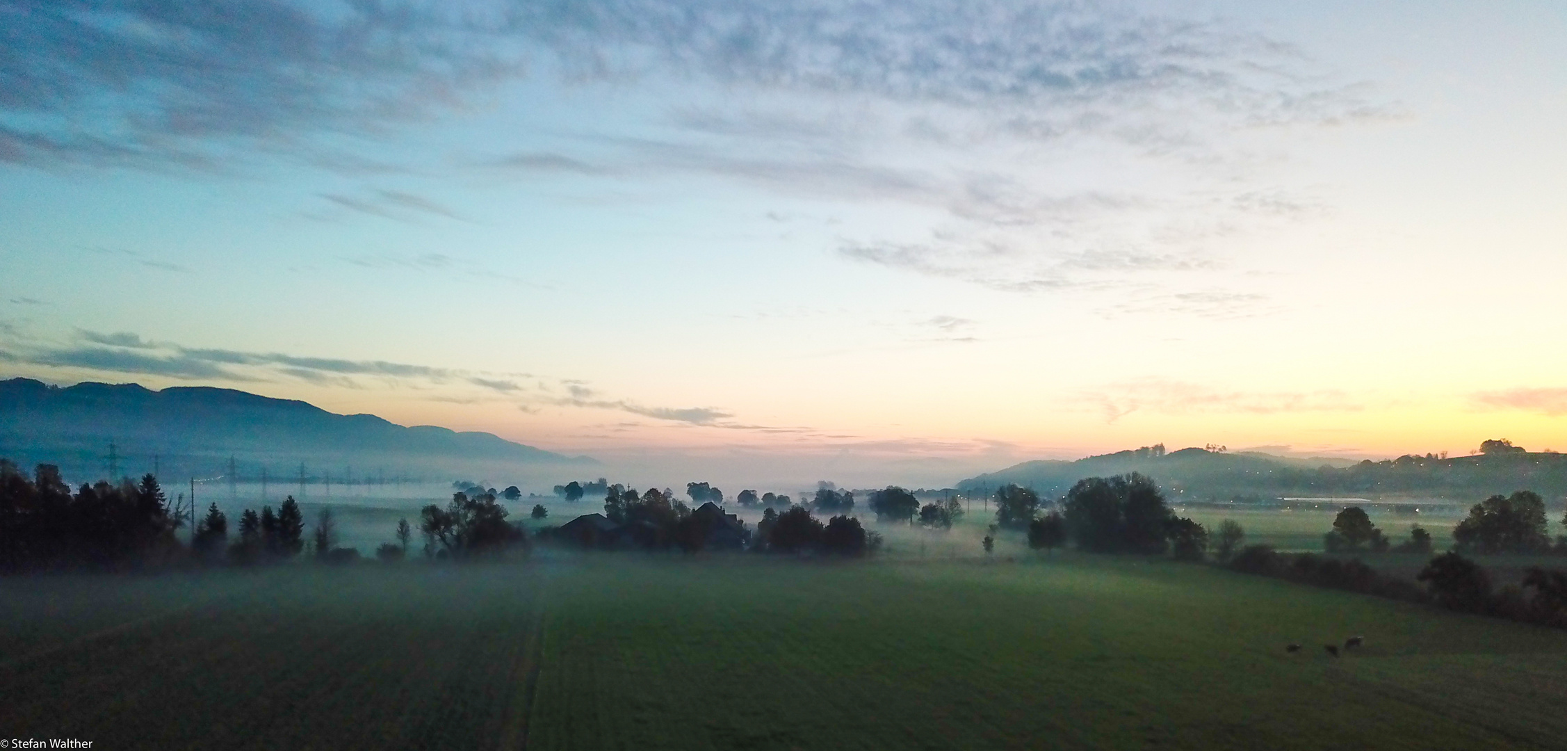 morgen früh an einem herbsttag