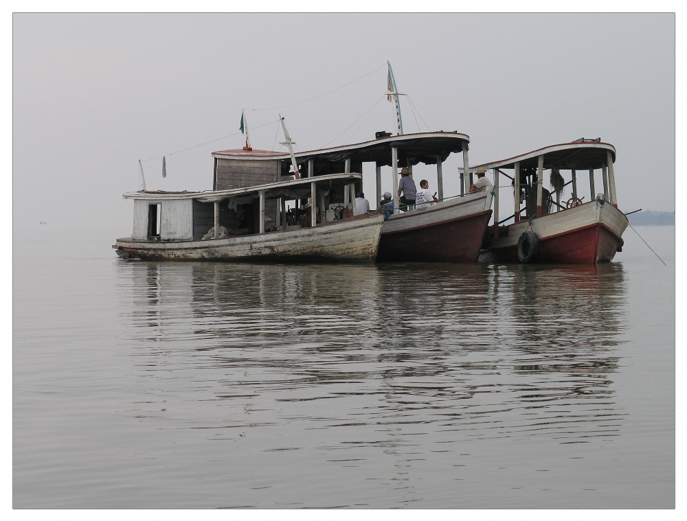 Morgen früh mit lieben Freunden einen Klönschnack auf dem Amazonas halten...