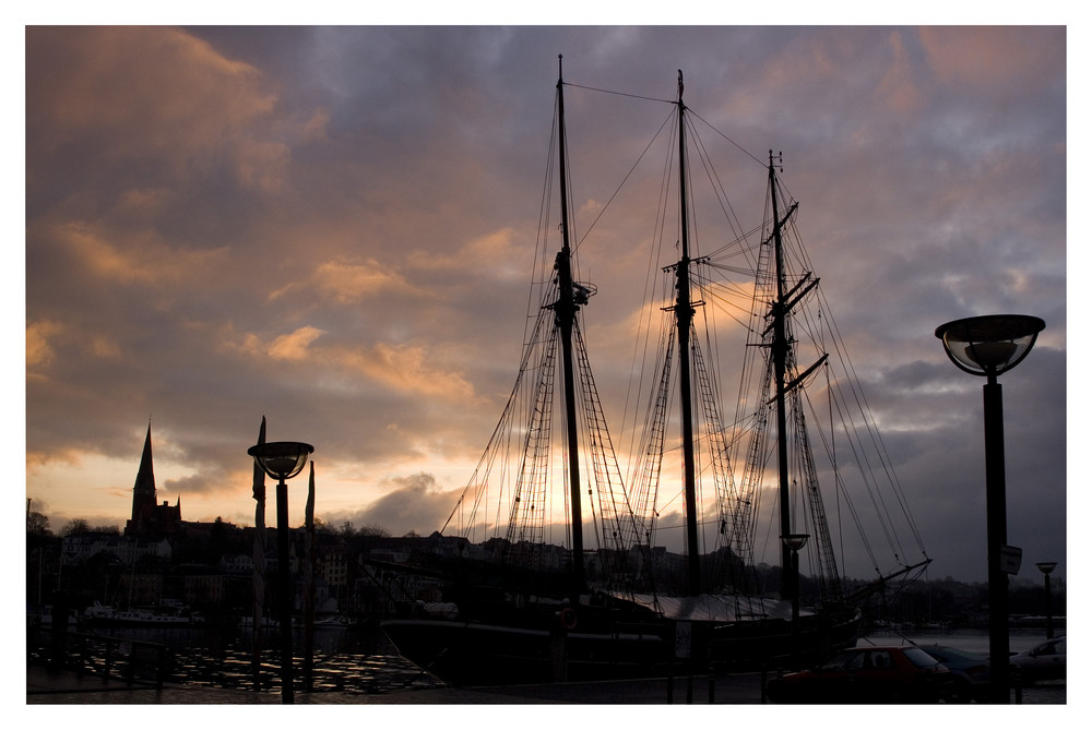 Morgen im Flensburger Hafen