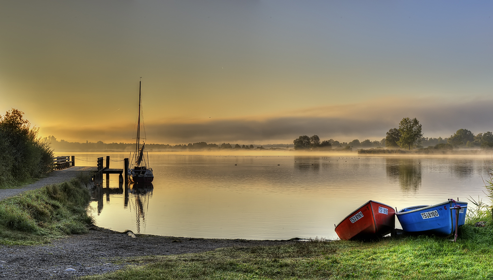 Morgen konnt über Schafwaschen am Chiemsee II