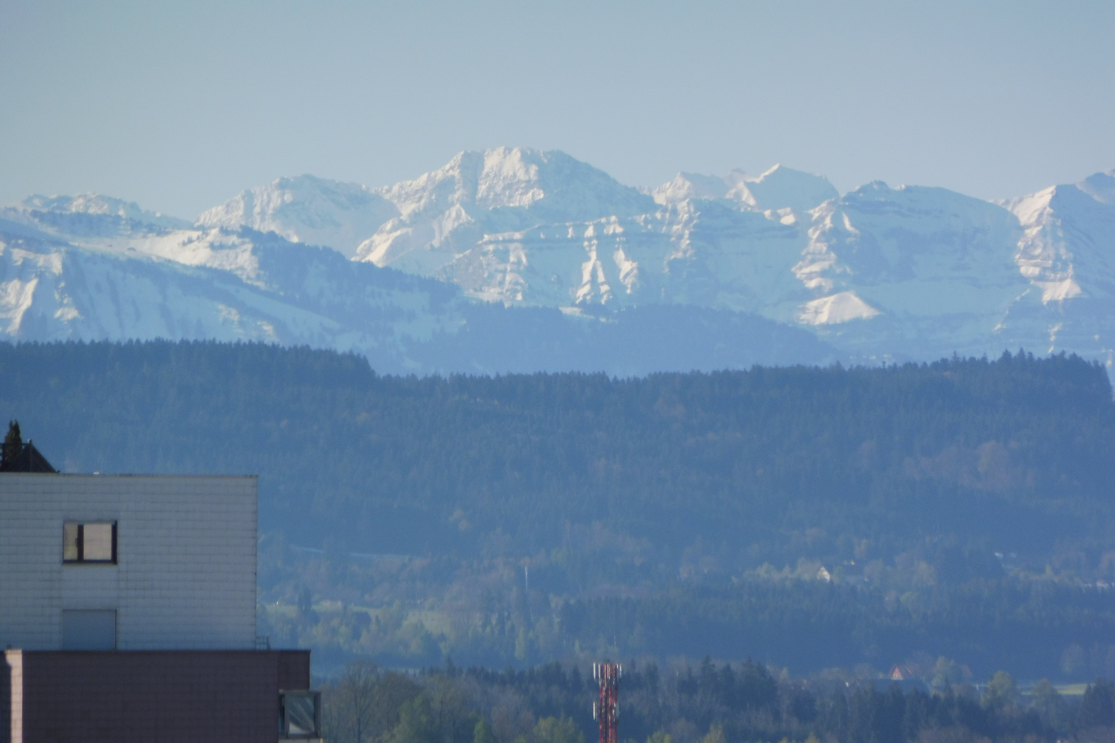 Morgenblick vom Balkon