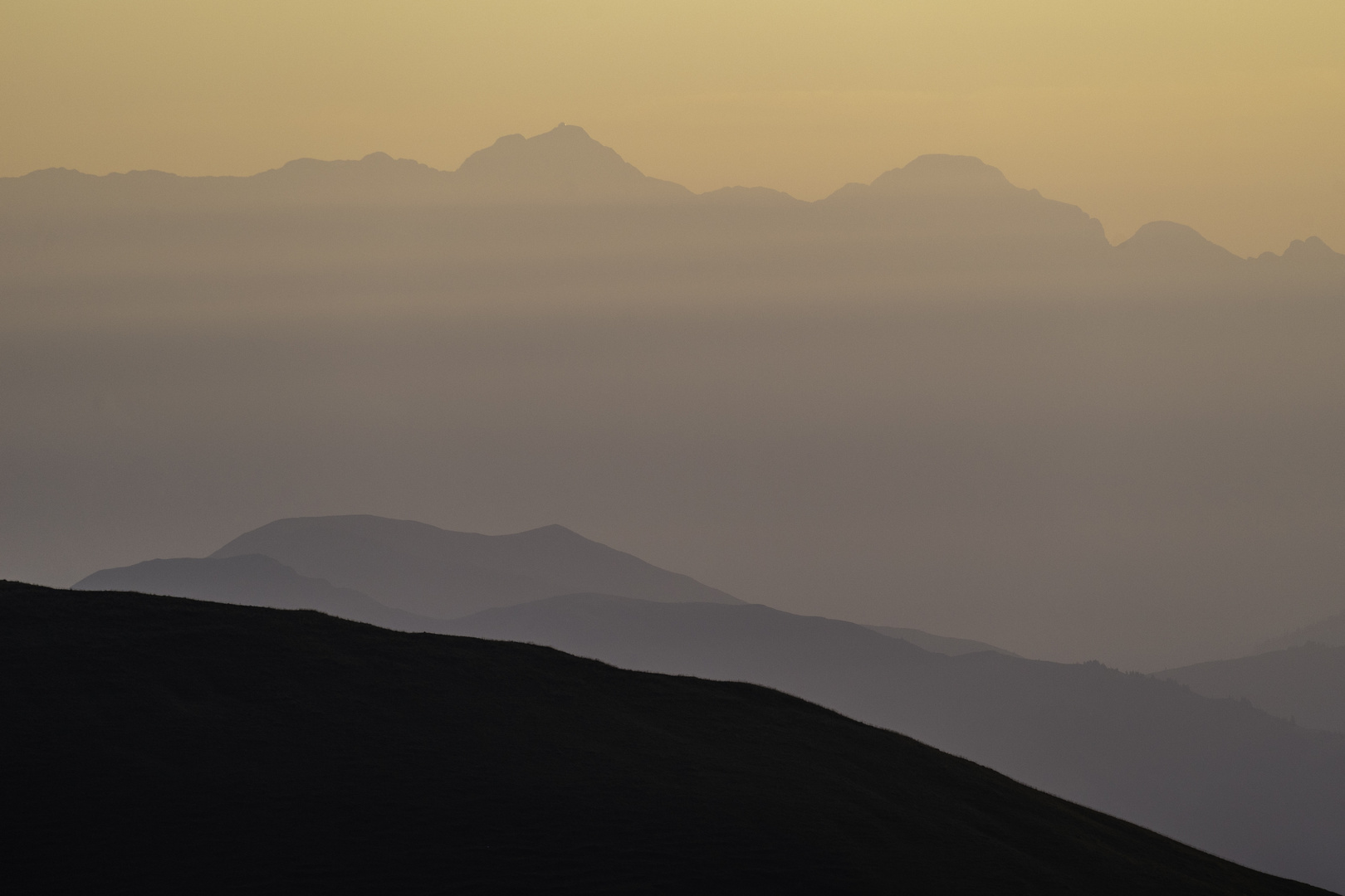 Morgenblick zum Hochkönig