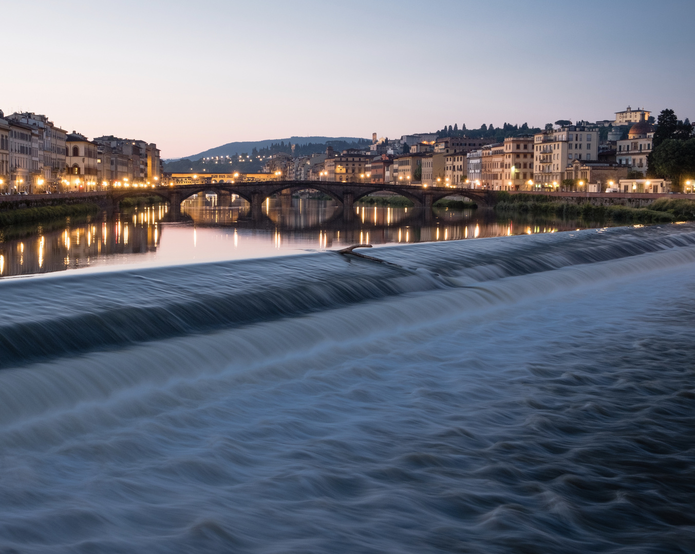 Morgendämmerung am Arno