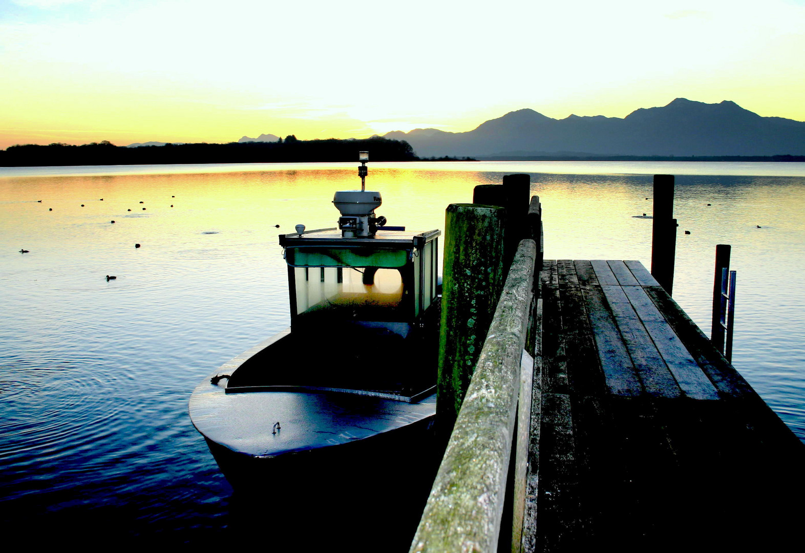 Morgendämmerung am Chiemsee