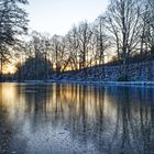 Morgendämmerung am Lasbachweiher 