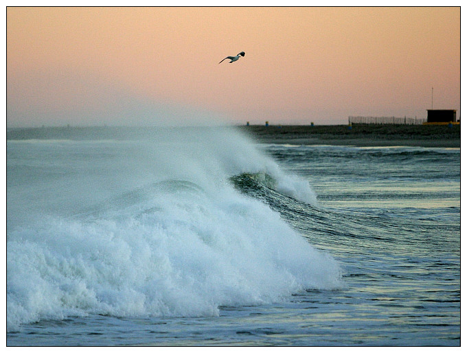 Morgendämmerung am Meer