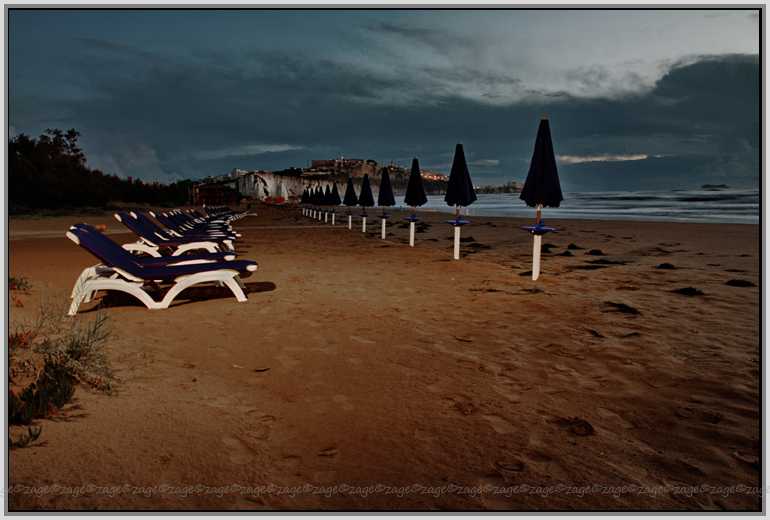 Morgendämmerung am Strand -2