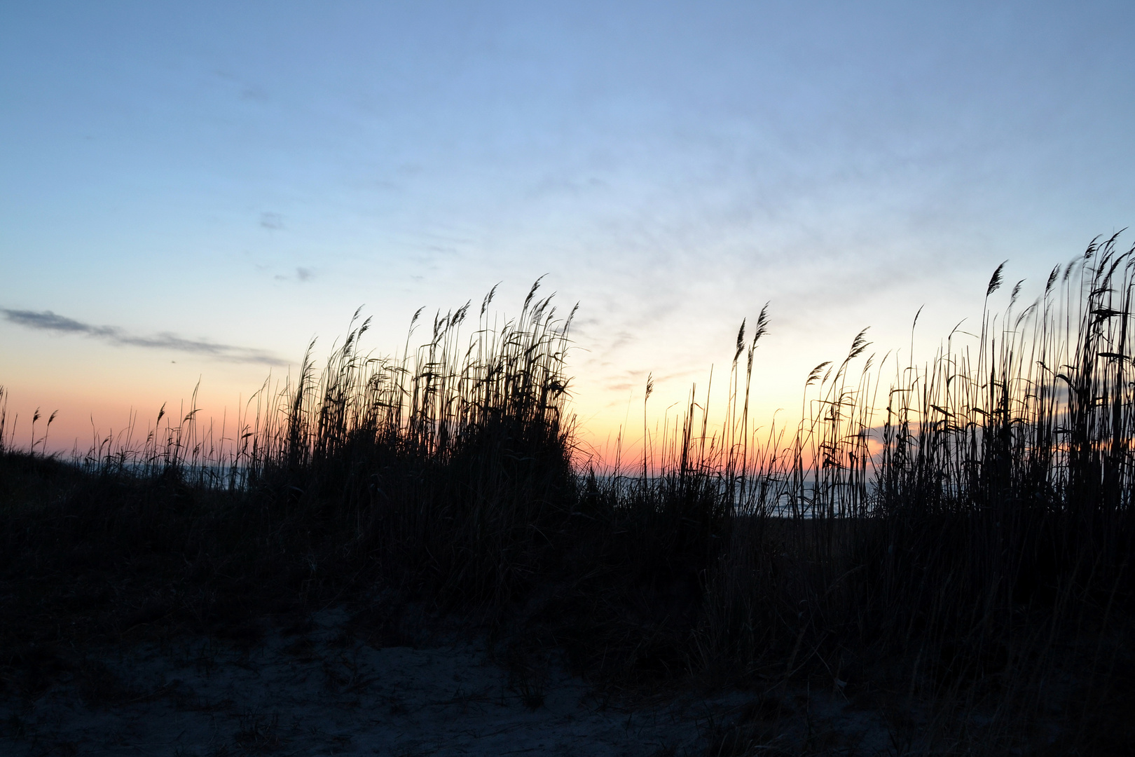 Morgendämmerung am Strand