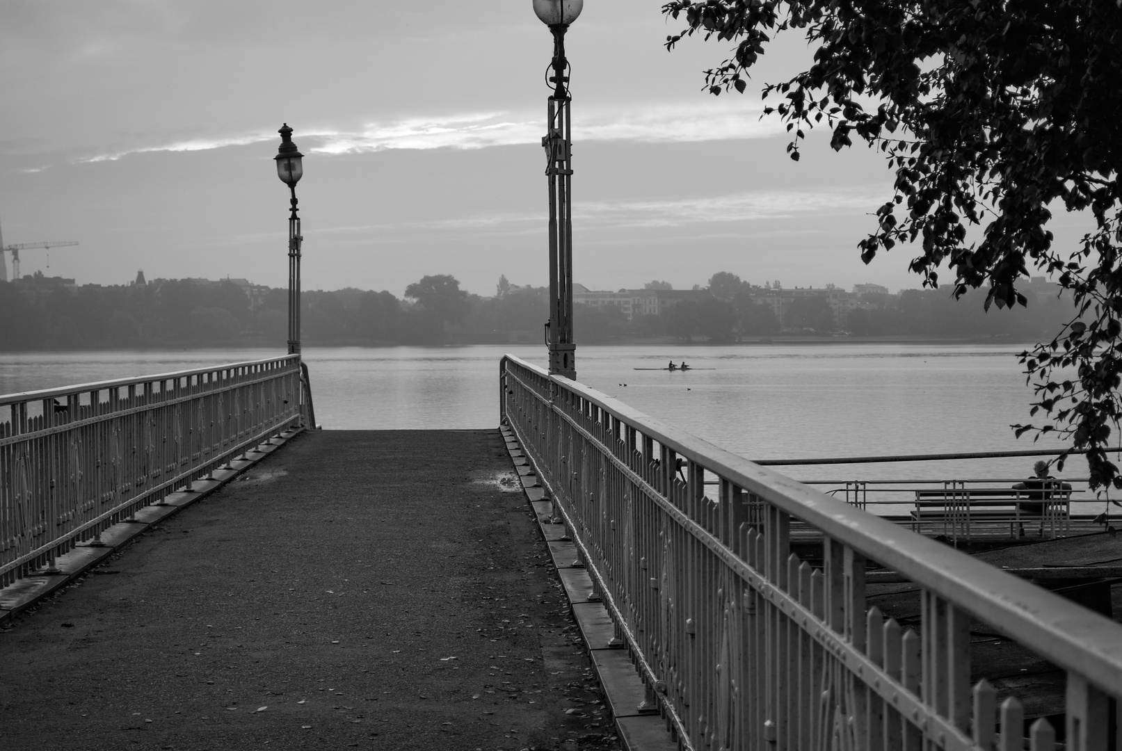 Morgendämmerung an der Alster