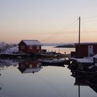Morgendämmerung Arendal Norwegen