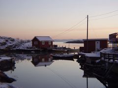 Morgendämmerung Arendal Norwegen