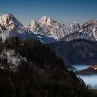 Morgendämmerung bei Schloss Neuschwanstein