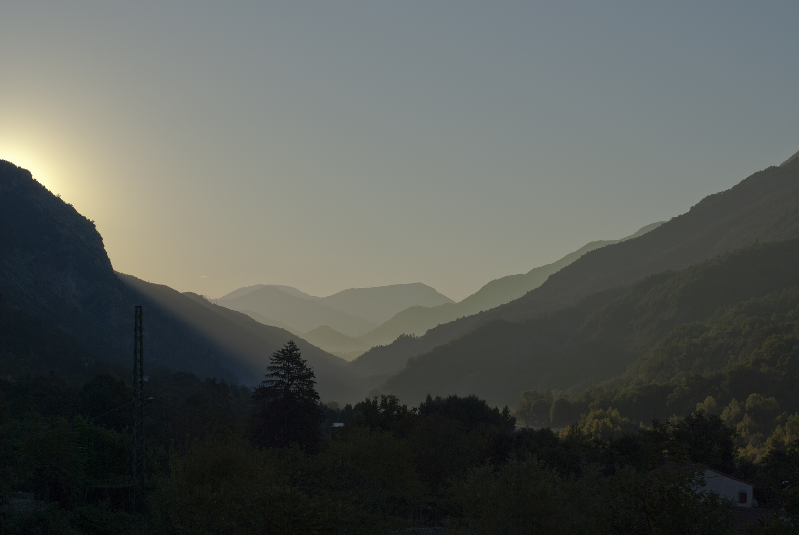 Morgendämmerung im Var-Tal (Französische Südalpen)