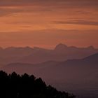 Morgendämmerung in der Toscana