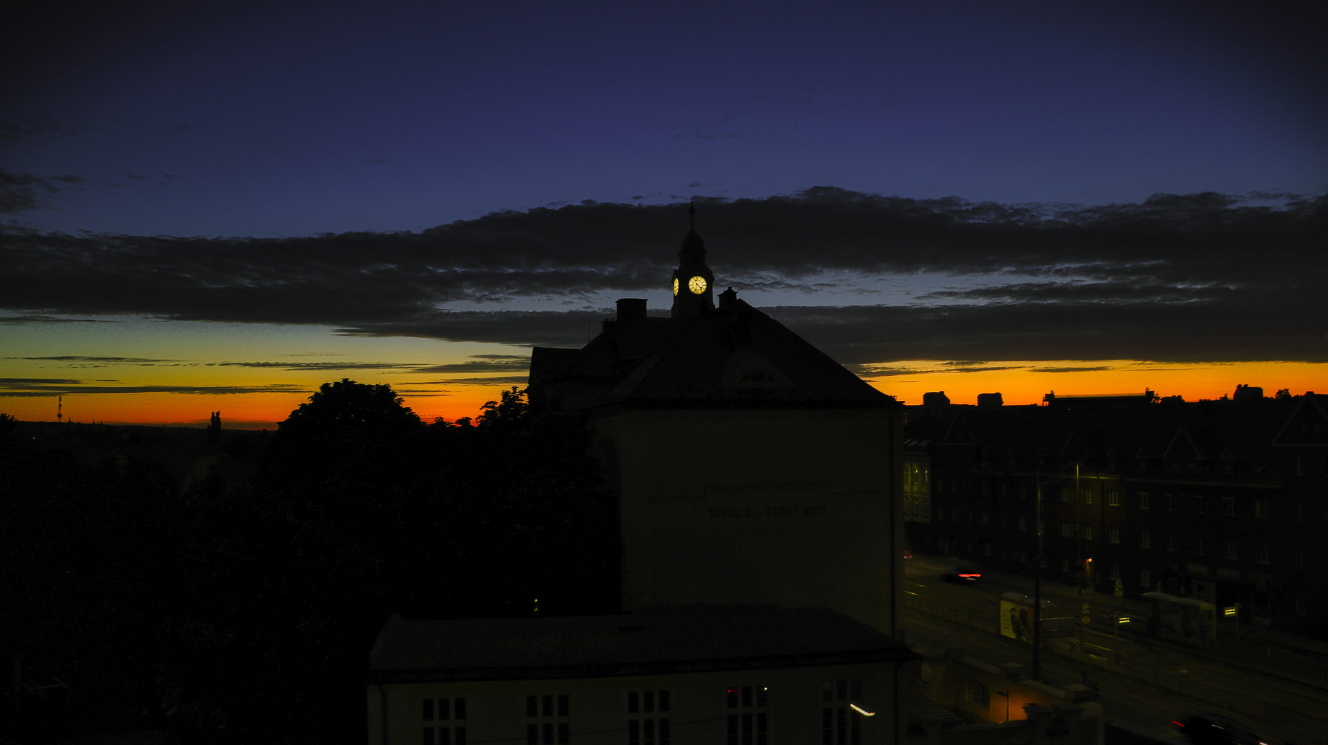 Morgendämmerung in Floridsdorf