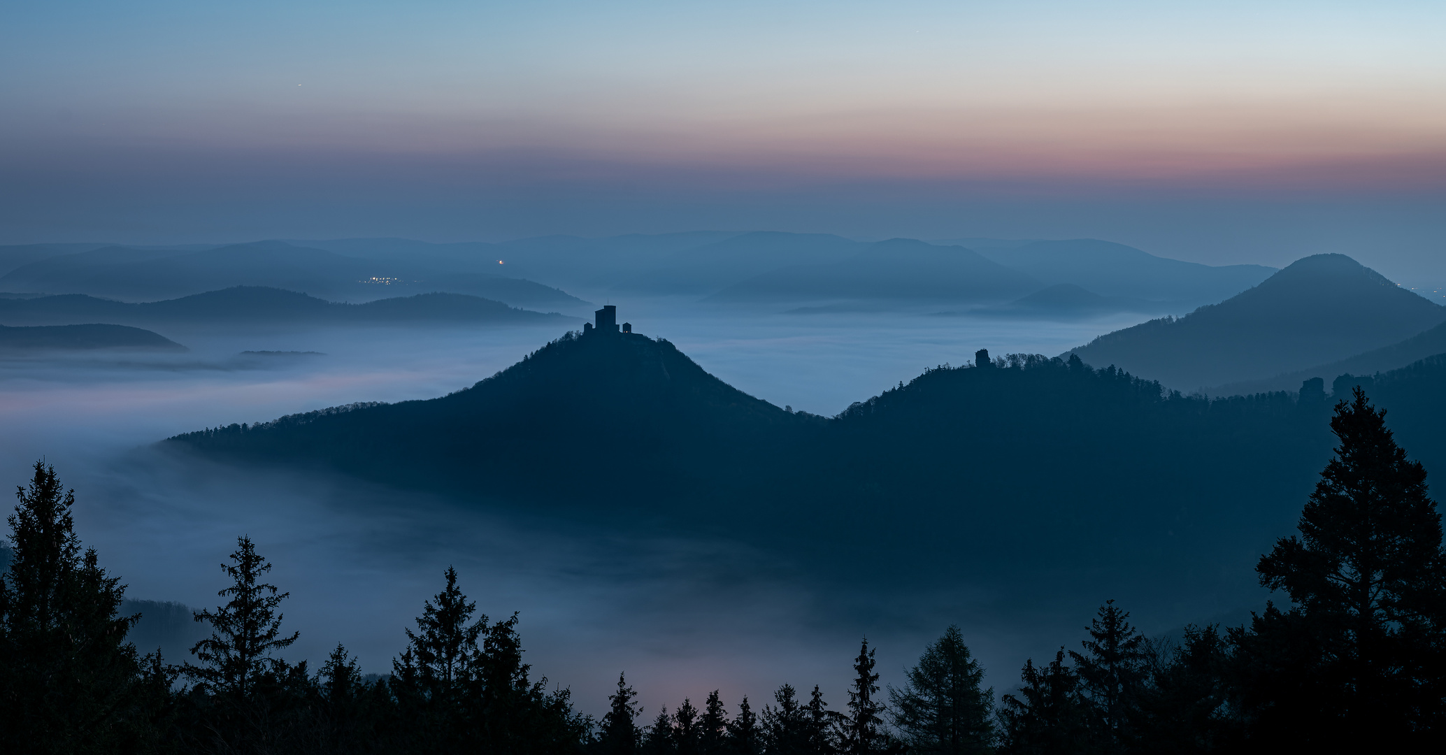 Morgendämmerung in Pastelltönen