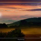 Morgendämmerung mit Blick in Richtung Thüringen