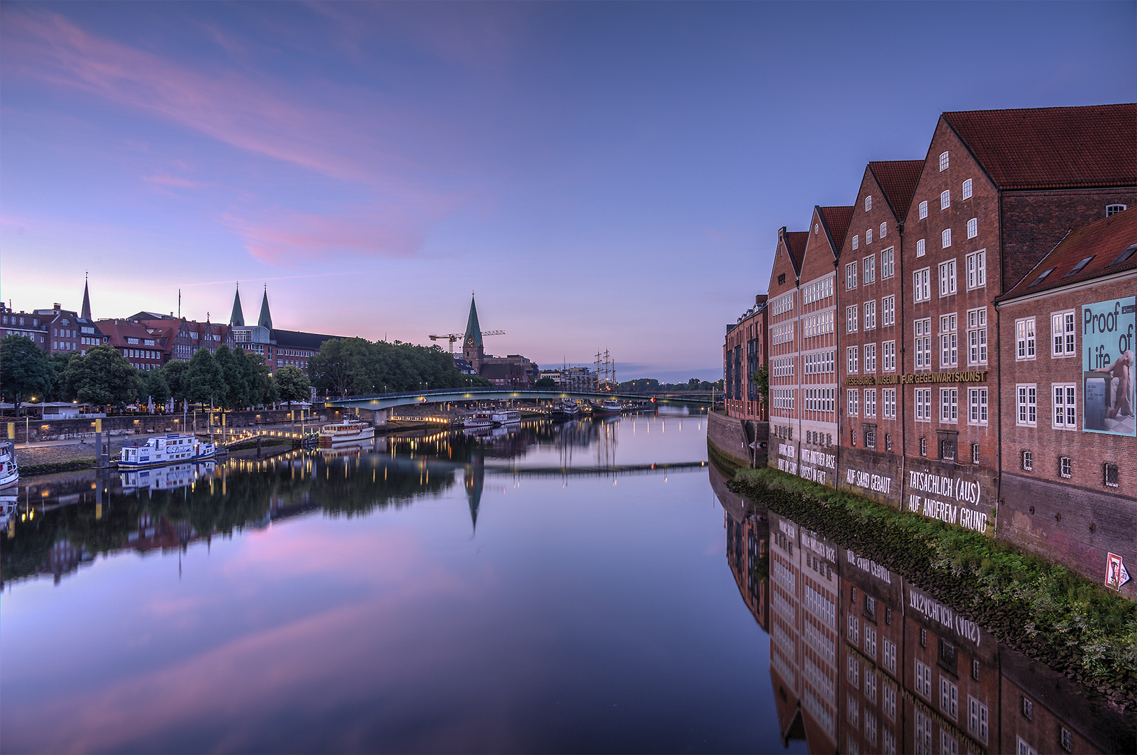 Morgendämmerung über Bremen