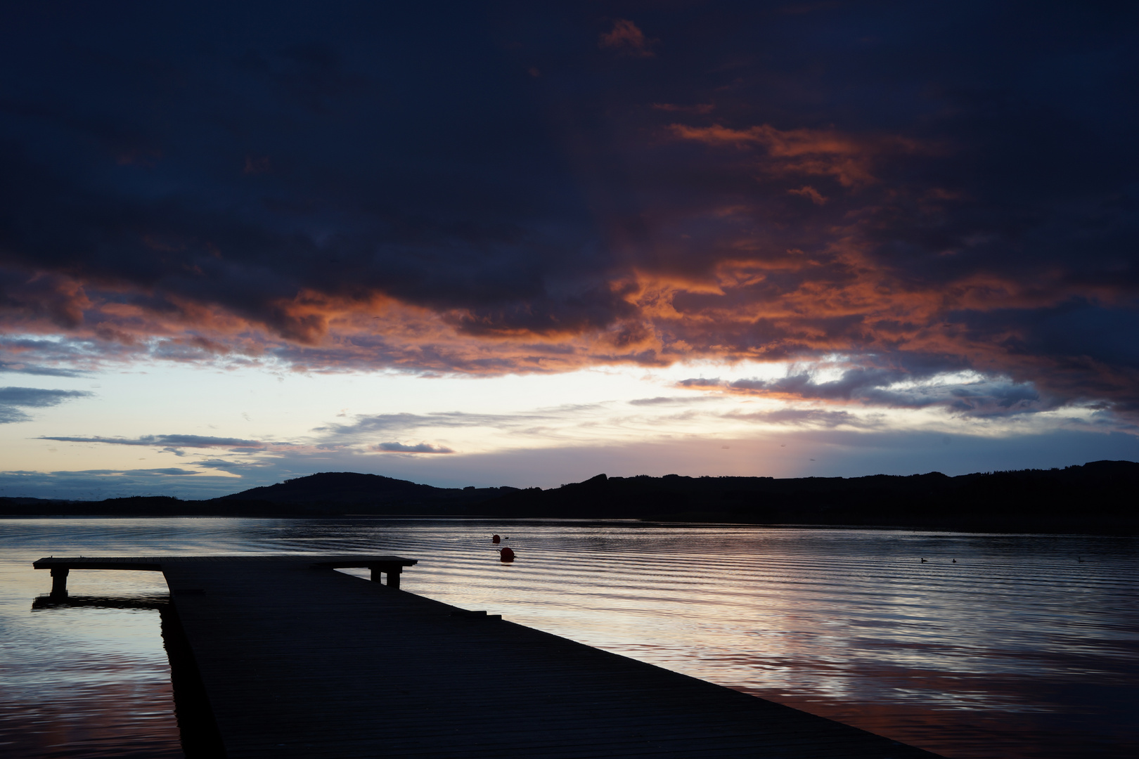 Morgendämmerung Wallersee