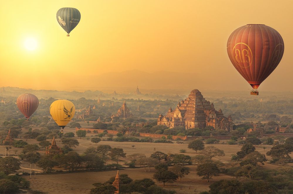 Morgendliche Ballonfahrt