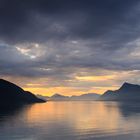 Morgendliche Einfahrt in den Geiranger Fjord