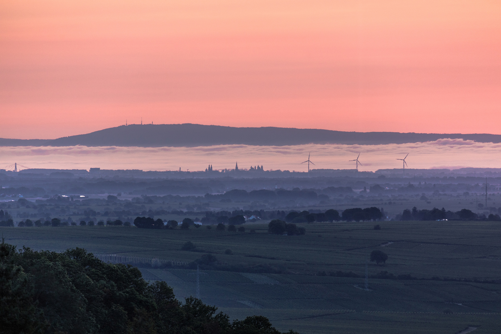 Morgendliche Fernsicht