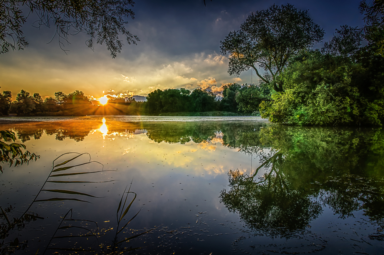 morgendliche Idylle am Baggersee