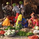 Morgendliche Marktszene in Pushkar