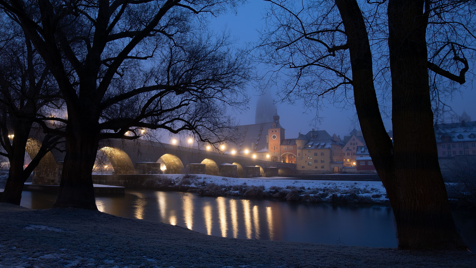 morgendliche Nebelstimmung in Regensburg