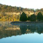 Morgendliche Reflektion am Cordell Hull Lake