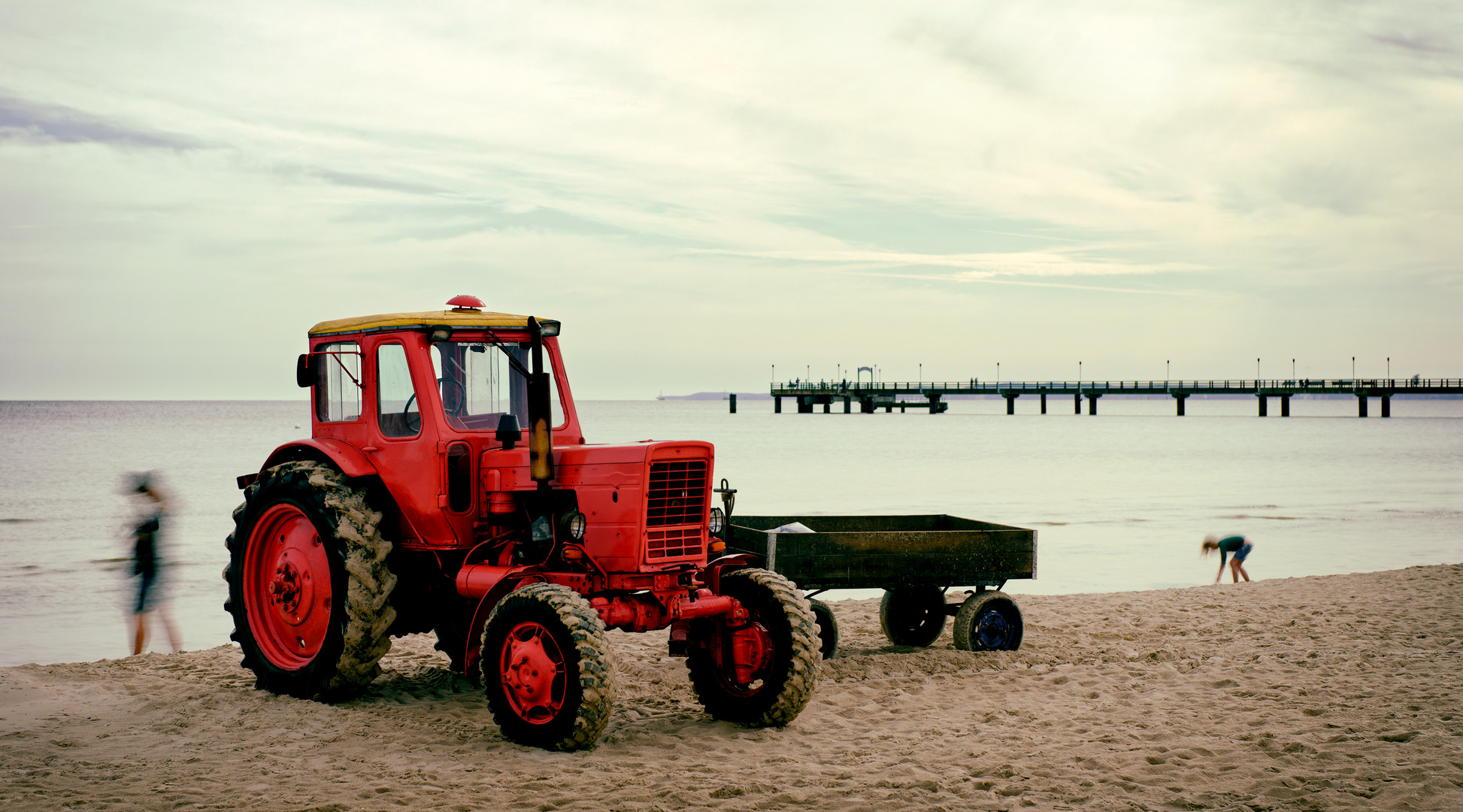 Morgendliche Strandidylle