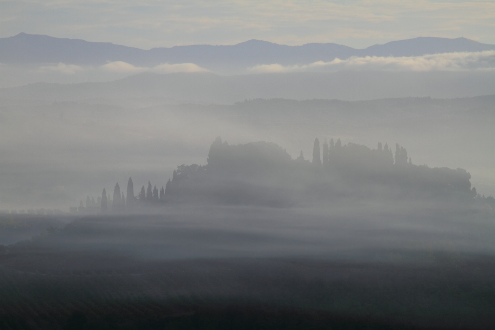 Morgendliche Toscana