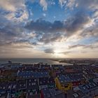 Morgendliche Wintersonne über Helgoland