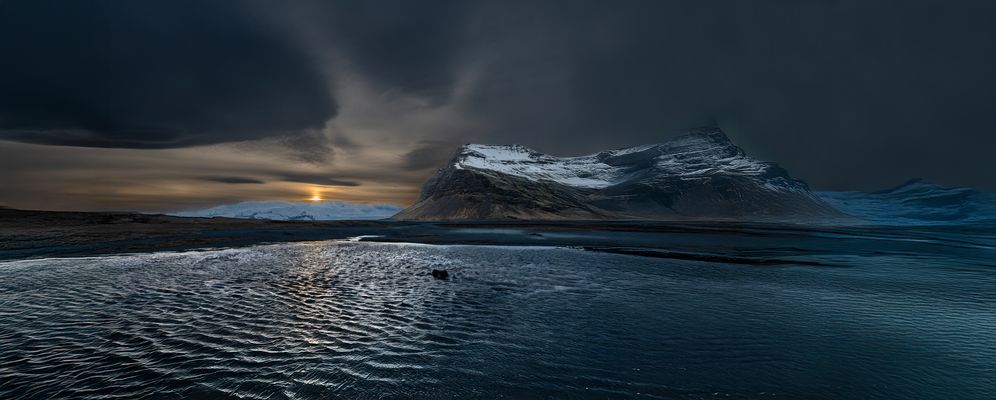 Morgendlicher Blick auf den Vatnajökull