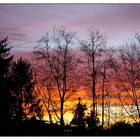 Morgendlicher Blick aus dem Balkonfenster