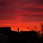 Morgendlicher Blick aus dem Büro