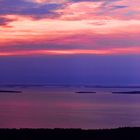 Morgendlicher Blick vom Mount Battie in die West Penobscot Bay